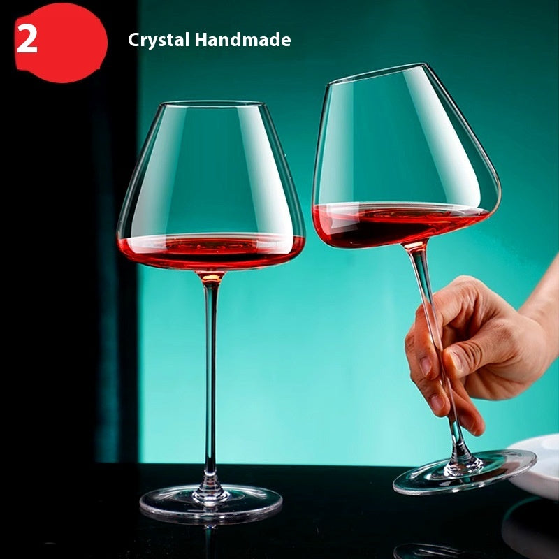 Red Goblet Crystal Glass