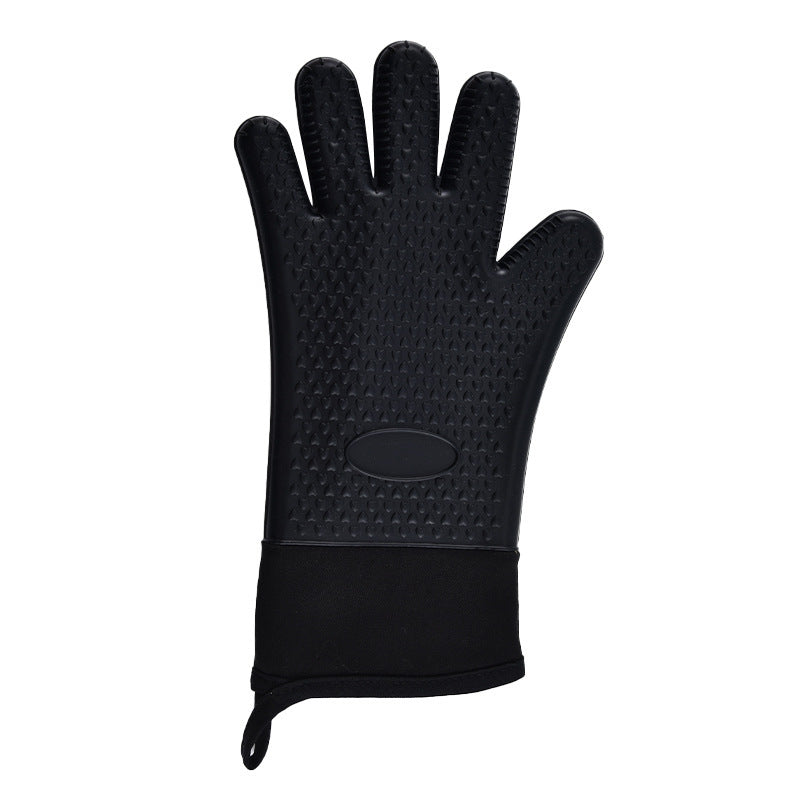 Heat Resistant Non Slip Thickened Oven Mitts Kitchen Gloves