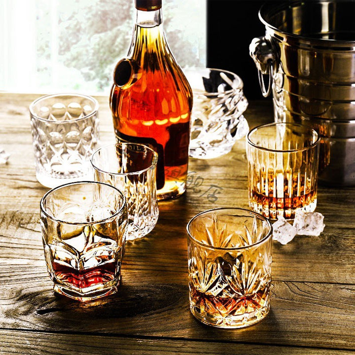Octagonal Crystal Glass Set