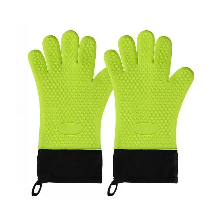 Heat Resistant Non Slip Thickened Oven Mitts Kitchen Gloves