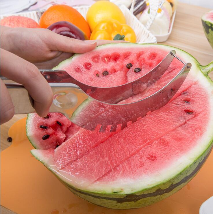 Stainless Steel Fruit Cutter For Watermelon, Melon, And Papaya