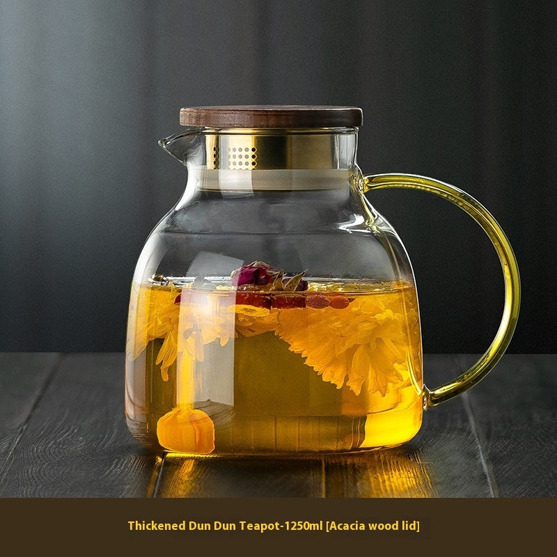 High Temperature Resistant Electric Ceramic Glass Steam Teapot