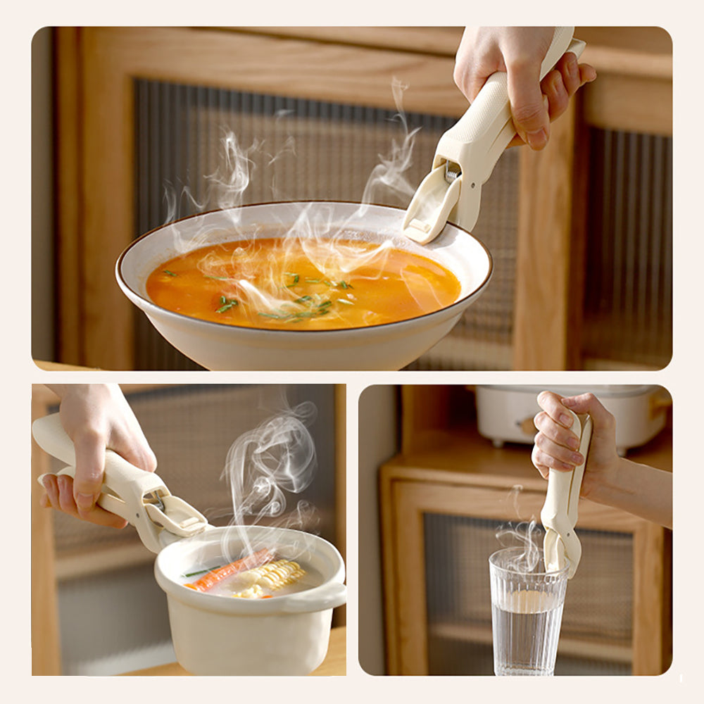 Anti Scald Silicone Stainless Steel Bowl And Plate Gripper