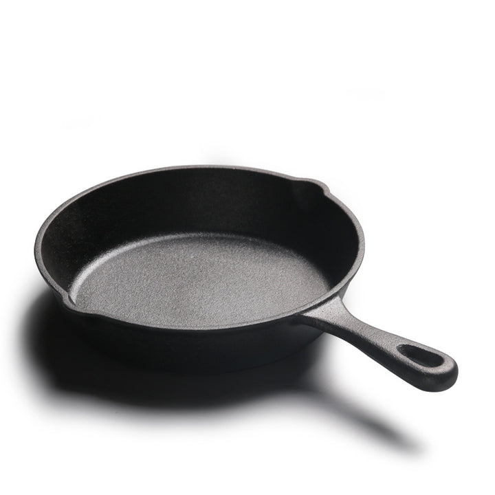 All in One Small Flat Bottom Frying Pan Cast Iron
