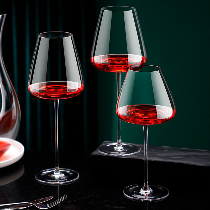 Red Goblet Crystal Glass