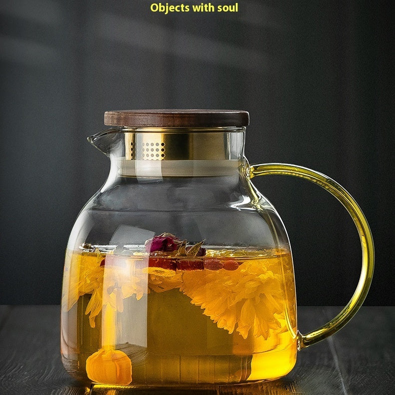 High Temperature Resistant Electric Ceramic Glass Steam Teapot