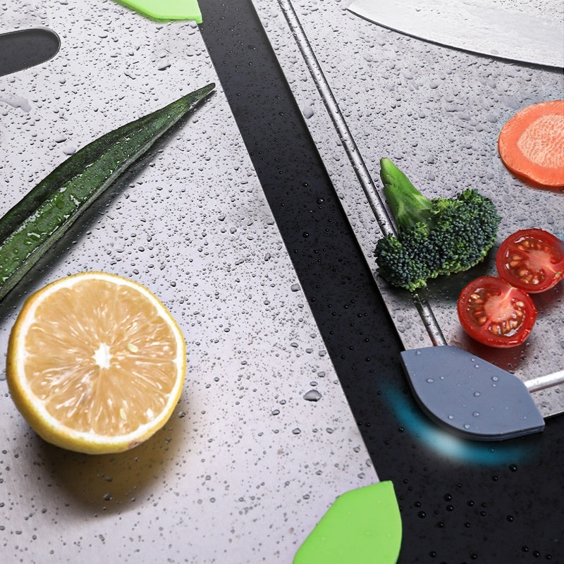 Pure Titanium Thickened Cutting Board with Juice Groove