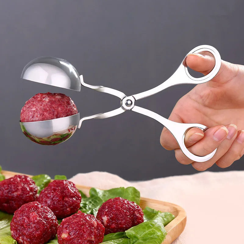 Stainless Steel Meatball Maker Tongs Kitchen Tool