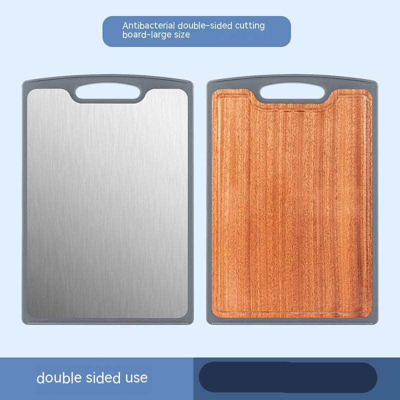 Antibacterial And Mildewproof Stainless Steel Cutting Board Ebony