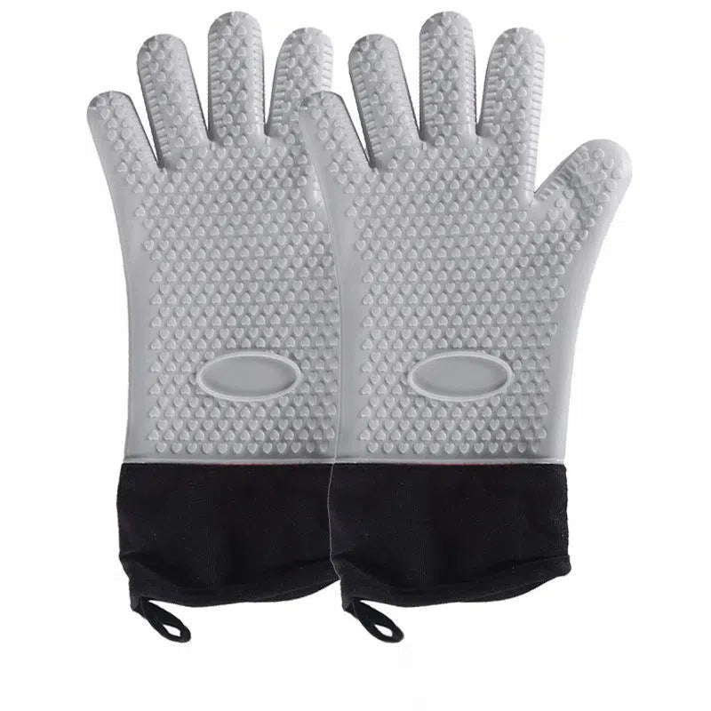 Heat Resistant Non Slip Thickened Oven Mitts Kitchen Gloves