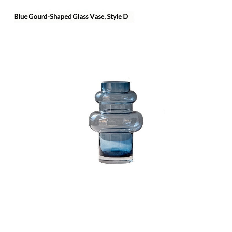 Blue Glass Vase For Home Decor