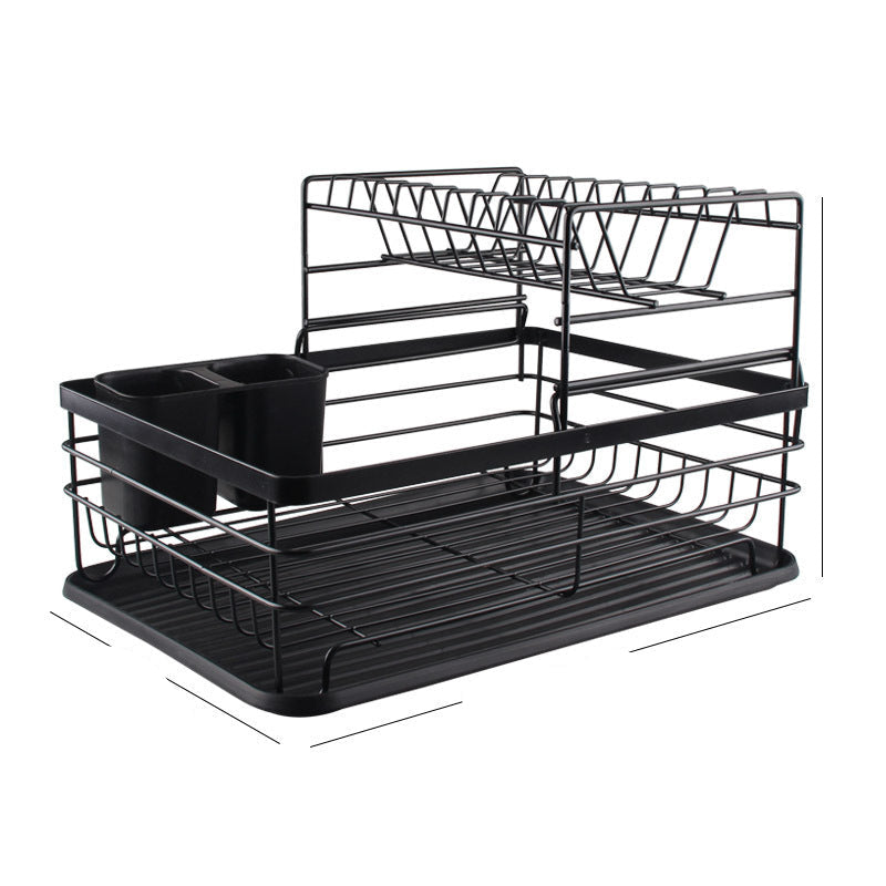Kitchen  Household Countertop Dish Storage Rack