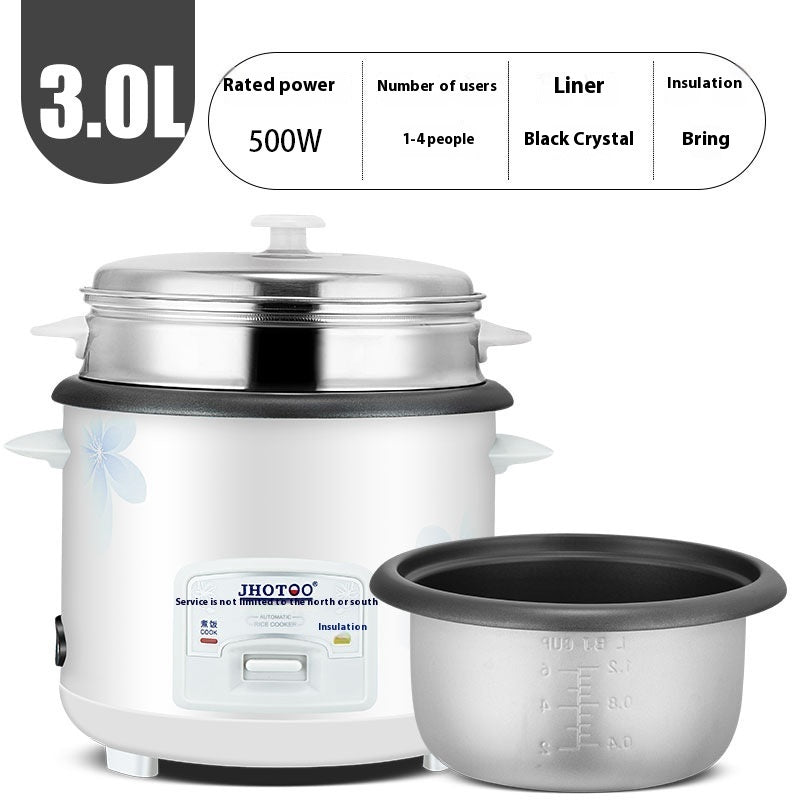 Small Electric Rice Cooker 3L Household Use