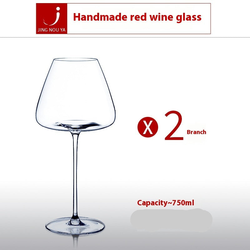 Red Goblet Crystal Glass