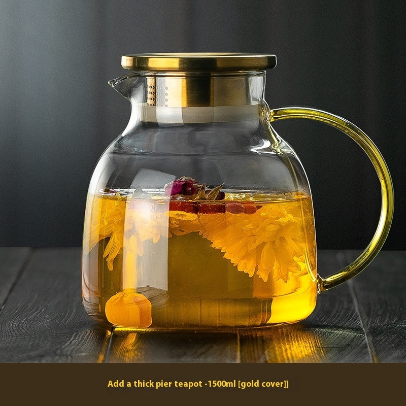 High Temperature Resistant Electric Ceramic Glass Steam Teapot