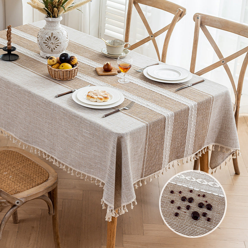 Anti Splash Non Slip Wear Resistant Rectangular Table Cloth