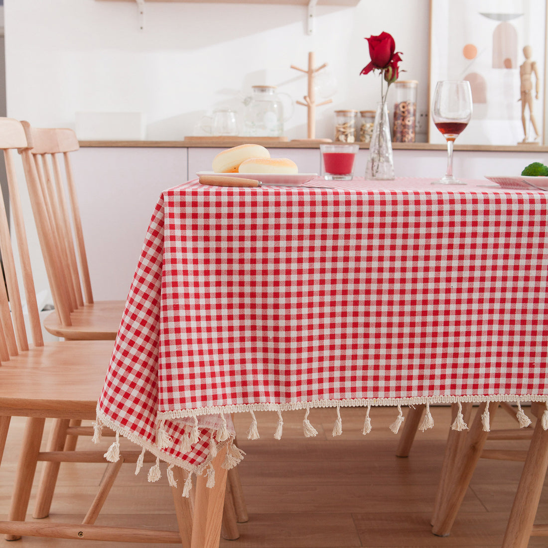 Cotton Linen Small Round And Square Table Cloth