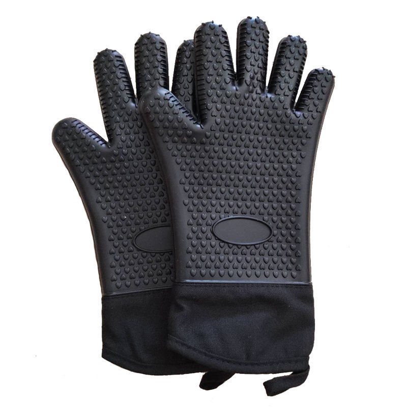 Heat Resistant Non Slip Thickened Oven Mitts Kitchen Gloves