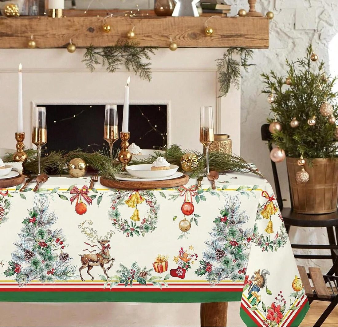 Waterproof Polyester Dining Table Cover Cloth
